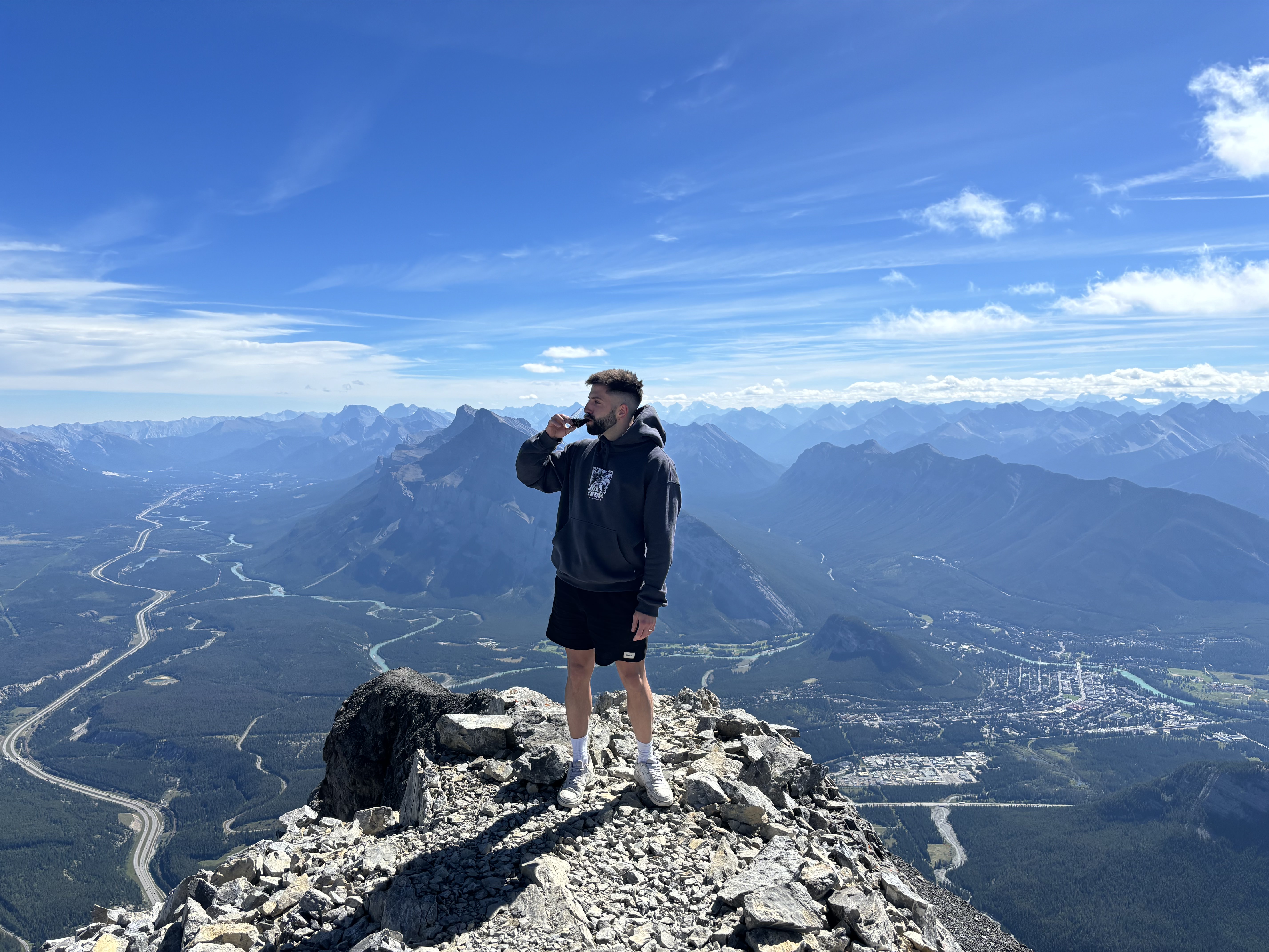 Ashton Kolbaba above Banff